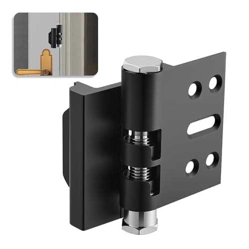 MaxxGeek Home Door Reinforcement Lock - High Security Door Lock for Child Safe & Home Defense, Aluminum Guard for Inward Swinging Doors (Black) - Image 1