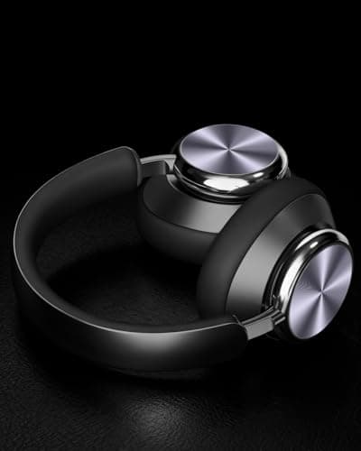 Wentronic Y03 Bluetooth Headphones Wireless Active Noise Cancelling Over Ear Headphones 48 Hours Playtime High Sound Quality 6 EQ Music Mode Headphones with Soft Ear Cushion - Grey - Thumbnail 5
