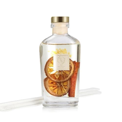 Reed Diffuser Set, Pretty Valley Home Diffuser 140Ml / 4.73 fl OZ Gift Box - Includes Reed Diffuser Sticks, Long Lasting Fragrance Oil and Glass Bottle for Office Living Room Decor (Lemon) - Thumbnail 4