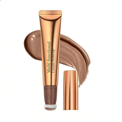 QIC Liquid Contour Stick Waterproof Liquid Bronzer Stick Long-Lasting Cream Contour Makeup for Natural Matte Finish (02 Deep Beige)