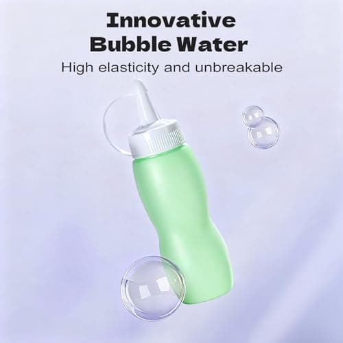 Fog Bubble Machine, Rechargeable Automatic Electric Smoke Bubble Machine, Magic Smoke Bubble Maker, Colorful Lights & Music, Bubble Fog Game for Parties, Beaches, Summer (Green) - Thumbnail 4