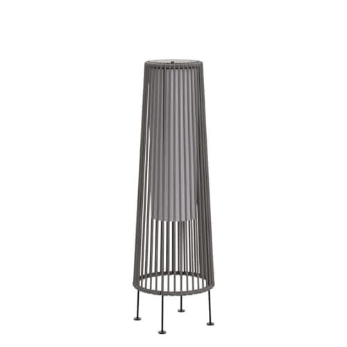 Grand patio Outdoor Floor Solar Light 2-Pack, Wicker Solar Patio Lamp Waterproof Outside Deck Lamp for Porch, Yard, Garden, Lawn Decorations - Gray, Gordes 2 PCS - Thumbnail 4