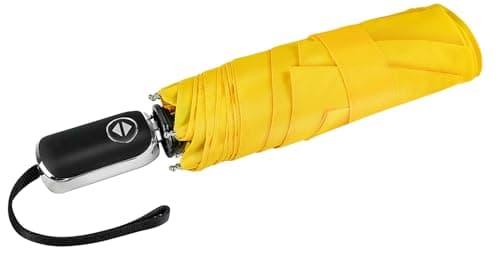 Compact Mini Umbrella Automatic - Folding Travel Umbrella, Micro & Mini Design for Women Purse or Pocket, Auto Open Close,Yellow - Image 1