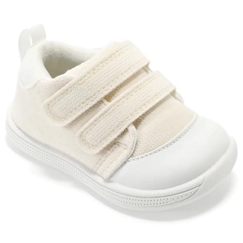 STQ Baby Shoes Girls 12-18 Months: Walking Shoes Babies 6-12 Months, Toddler Wide Toe Box Barefoot Newborn Infant Boy First Walking Sneakers Non-Slip Soft Lightweight Indoor Beige Infant Size 4 - Image 1