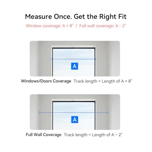 Remac M1 No-Cut Telescopic Motorized Curtain Track, Apple Home Certified Matter Smart Curtain System, Works with HomeKit Alexa Google Siri, Ceiling/Wall Mount for Bedroom Living Room 66"-114" - Thumbnail 5