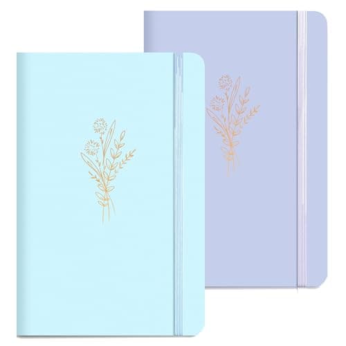 MINICAGIE Lined Journal Notebook for Women Cute Leather Journals for Writing Aesthetic Floral Diary 192 Pages A5 Hardcover Journaling Notebooks with Pen Loop - Image 1