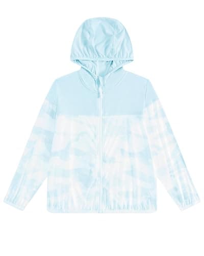 JiAmy Girl's Athletic Hoodie Zip Up Sun Protection Jacket Cooling Camo Shirt for Active Running Outdoor - Thumbnail 3