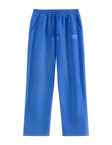 Aelfric Eden Wide Leg Sweatpants Fleece Classic Cloud Baggy Sweat Pants Lounge Pants Fall Outfits Blue X-Large - Image 1
