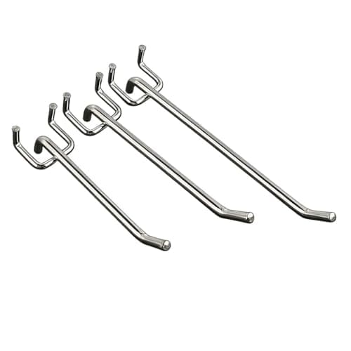 Relivox 36 Pack Heavy Duty Pegboard Hooks, Assorted Sizes Metal Hangers - Image 1