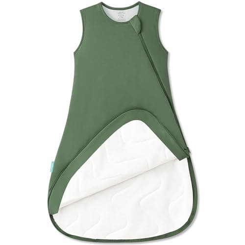 PurComfy Supersoft Sleep Sack 1.0 TOG, Premium Bamboo Viscose Baby Sleeping Bag, 2-Way Safe Zipper Sleep Sacks 15-24 Months (Forest) - Image 1