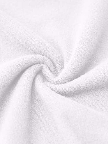 REORIA Womens Winter Turtleneck Long Sleeve Tight Shirts Going Out Basic Slim Fit Thong Body Suit Tops Fall Clothes Brilliant White XX-Large - Thumbnail 5