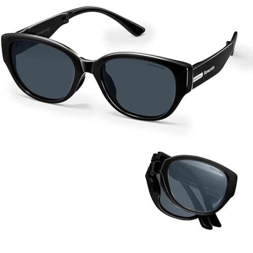 BENEUNDER Women's Polarized Sunglasses - UV400 Trendy Folding Lightweight Shades, Retro Classic Designer Style - Image 1