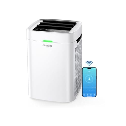 Lunino Air Purifiers for Home Large Room up to 2800 Ft², Double-Sided HEPA Air Purifier with Washable Pre-filter, Smart WiFi, PM 2.5 Air Quality Monitor, 3 Fan Modo, for Pets Hair, Dust, Pollen, Smoke - Image 1