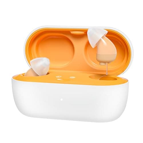 OTC Hearing Aids for Adults,CIC Digital 16-channel Hearing Aid for Seniors Nearly Invisible Rechargeable Hearing aids Mini with US Chip Noise Reduction Memory Function Affordable Backup Solution - Image 1
