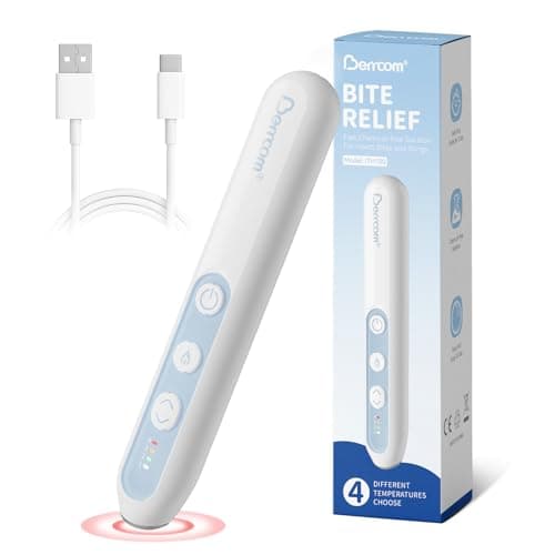 Berrcom Insect Sting and Bite Relief Device, Chemical-Free Therapy for Mosquito Bite with 4-Level Temperature Heat, Rechargeable Travel-Ready Itch Relief Pen - Image 1
