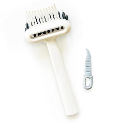 BlairCo 2-in-1 Hair Brush & Comb Cleaner Tool with Pick – Hairbrush Cleaning Tool for Removing Hair, Lint & Buildup – Easy Round Brush Disassembly – Brush Cleaner for Salon & Home Use