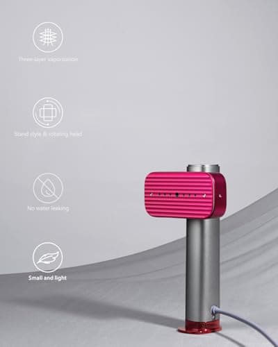 G5 Pro Smart Handheld Steamer for Clothes – Global Voltage Adaptation(100-240V), 1200W Palm-Sized & Lightweight (1lb), Dual Steam Modes, Auto Shut-Off for Travel & Home(Sliver Grey) - Thumbnail 3