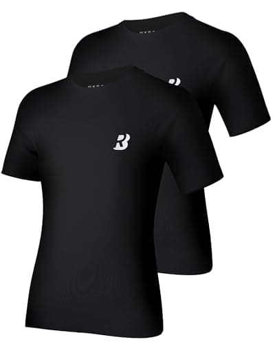 Roadbox Boys Youth Compression Shirt - 2 Pack Short Sleeve Athletic Undershirts Kids Quick Dry Football T-Shirt Base Layer - Image 1