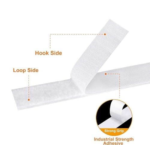 Zhaman 1 Inch x 29.5 Ft Sticky Back Strips, Heavy Duty Self Adhesive Mounting Tapes with Strong Industrial Strength, Classroom Must Have Teacher Supplies for Handmade Craft Art and Couch - Thumbnail 2