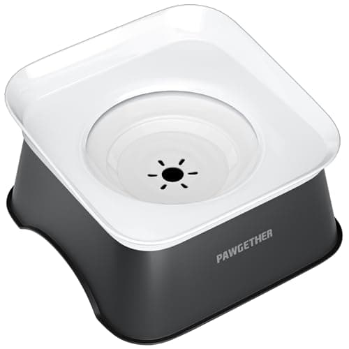 PAWGETHER® No Spill Water Bowl for Dog 2L/68oz Splash Proof Slow Drinking Dog Bowls on Vehicle Travel No Drip Slow Water Bowl for Messy Drinkers Perfect for Small to Medium Sized Dogs