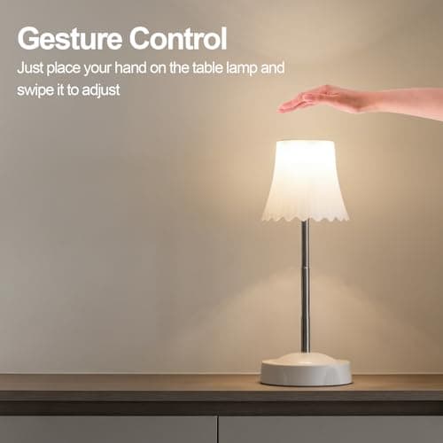 DEXULESA 2 Pack Rechargeable Table Lamp, LED Cordless Table Lamp with 3 Color Temperatures & Stepless Dimming, 7 RGB Colors Battery Operated Portable Table Light for Living Room, Bedroom (Pink) - Thumbnail 2
