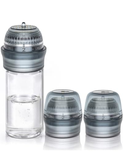 Micro Infusion Needles System Serum Applicator for Face Skin Care, 0.25mm Titanium Microneedling Derma Roller Stamp with 2 Replacement Heads for Women & Men (Serum is Not Included) - Image 1