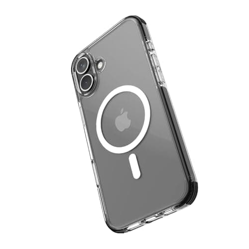 RAPTIC for Phone 16 Case, Compatible with MagSafe, [2024 Capture Button], [Military-Grade Protection], Yellowing Resistant, Magnetic Thin Anti-Scratch Clear Phone Case, 6.1 inch, Black