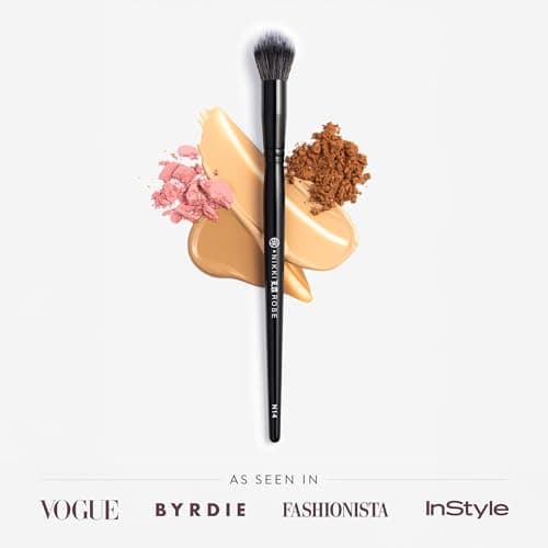 BK BEAUTY - NIKKI LA ROSE N14 PETITE PRECISION CONCEALER BRUSH - Multi-Tasking Tapered Makeup Brush for Under-Eye, Concealer, Powder, & Small Areas - Thumbnail 2