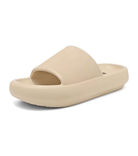 Haifago Womens Cloud Recovery Slides, Comfort Cushion Sandals for Woman Pillow Slippers with Arch Support, Outdoor Beach Pool Platform Slip on Slide