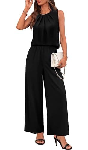 WIHOLL Two Piece Sets for Women Spring Summer Outfits Cruise Travel Airport Beach Vacation Clothes Trendy Lounge Sets Casual Resort Wear Matching Women Clothing Wide Leg Pants Set S - Image 1