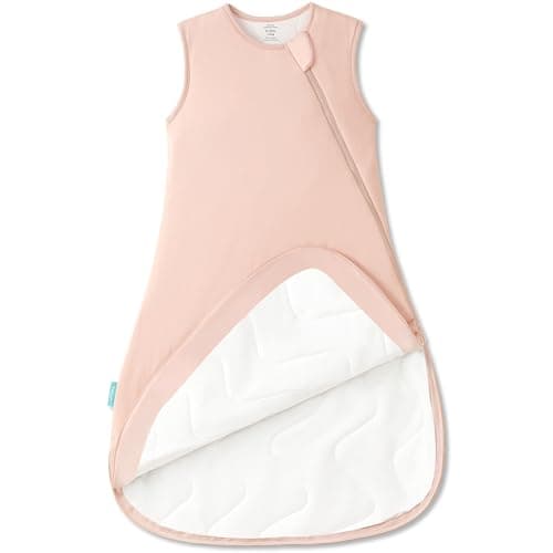 PurComfy Supersoft Sleep Sack 1.0 TOG, Premium Bamboo Viscose Baby Sleeping Bag, 2-Way Safe Zipper Sleep Sacks 15-24 Months (Blush) - Image 1