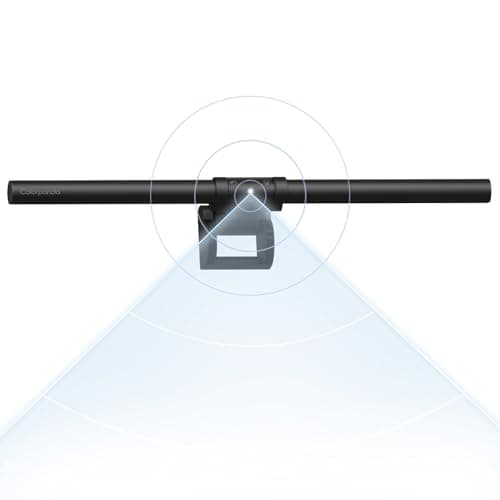 Colorpanda Monitor Light Bar (Black) - Ultrawide Lighting, Motion Sensor, Adjustable Brightness/Color Temperature,Eye-Care USB Monitor Lamp, No Glare,Monitor Accessory
