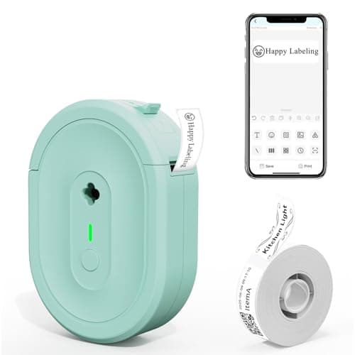 NADAIIN N12 Label Maker Machine with Tape, Portable Thermal Label Printer, Mini Labeler Wireless Bluetooth Label Makers for Home Office Kids Items - Image 1