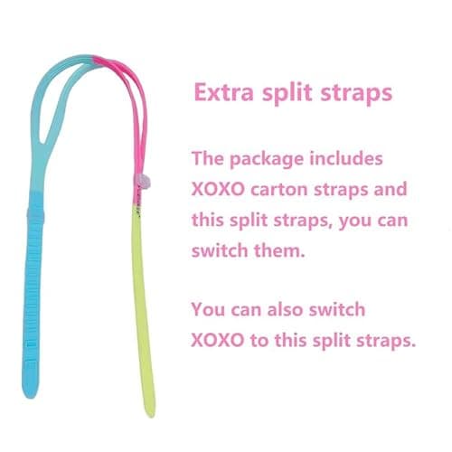 YUENREE Kids Swim Goggles for Girls Ages 4-12 | Rainbow Bling Rhinestone Pink | No Leak Anti-Fog UV Protection | with Premium Hard Case - Thumbnail 4