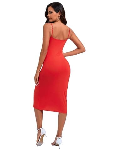 LB LIFEBEST Women's Full Slips Cami Long Spaghetti Strap Under Dress - Thumbnail 6