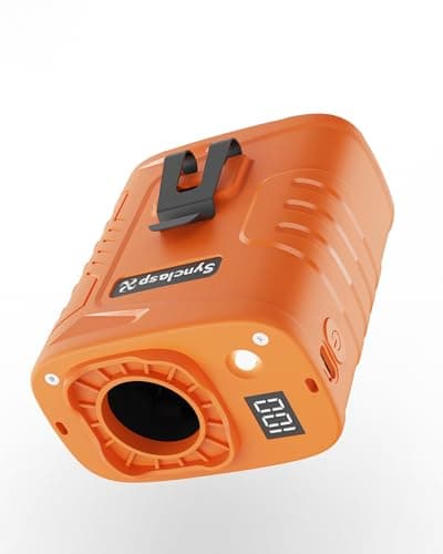 SynclaspX Portable Waist Fan - Belt Clip Fan with 5 Speeds, 39ft/s Ultra-Strong Wind, 5000mAh Rechargeable, 29H Runtime, LED SOS Light for Jobsite, Farm, Camp - Image 1