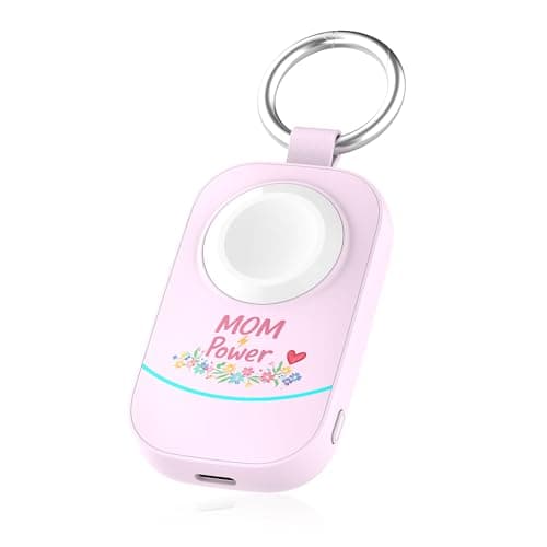 Mothers Day Gifts for Mom Power – Portable Charger with Keychain for Apple Watch, Magnetic Wireless Charging for iWatch, Mom Gifts for Travel - Image 1
