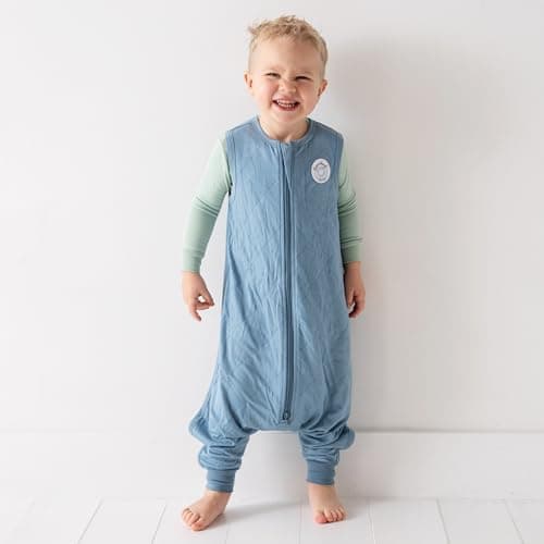 Dreamland Baby Toddler Sleep Sack with Feet, 1.0 TOG Temperature Rating - Ultra Soft Viscose Wearable, Breathable - Thumbnail 2