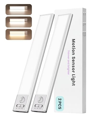 Wildley 9in LED Cabinet Lights Motion Sensor Rechargeable for Closet 2 Pack - Image 1