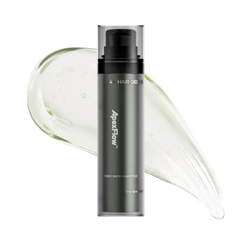 ApexFlow Strong Hold Hair Gel for Men – Slick Back for Thick Hair, Wet Look High Shine, No Flake, No Crunch, Non-Sticky, Alcohol-Free, Pump Dispenser, 1.69 fl oz (50ml) - Image 1