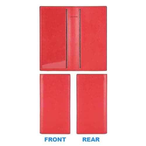 CASMONAL Premium Leather Checkbook Cover for Men and Women Checkbook Holder Wallet RFID Blocking - Thumbnail 5