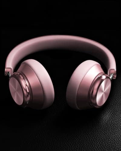 Wentronic Y03 Bluetooth Headphones Wireless Active Noise Cancelling Over Ear Headphones 48 Hours Playtime High Sound Quality 6 EQ Music Mode Headphones with Soft Ear Cushion - Pink - Thumbnail 6