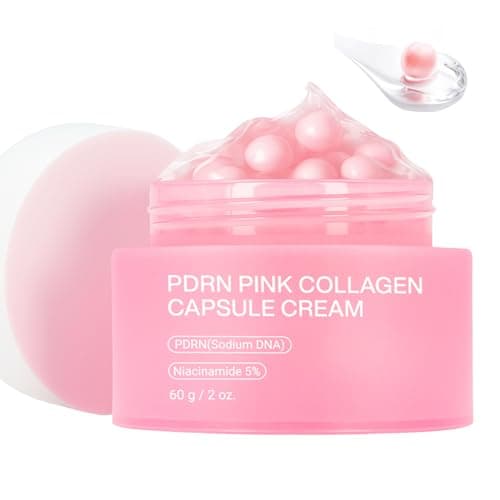 Jorceray PDRN Pink Collagen Capsule Cream – Salmon PDRN - Dual Texture Barrier Repair Moisturizer | Salmon DNA + 5% Niacinamide 2oz - Image 1