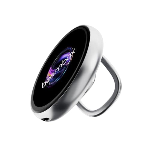 Boonitoflow Digital Badge with Magnetic Back, No-Hole Wearable LED Display, Photo GIF Video Screen, Bluetooth Custom Name Tag, Anime Cosplay Pixel Badge, Gift for Men Women - Thumbnail 3