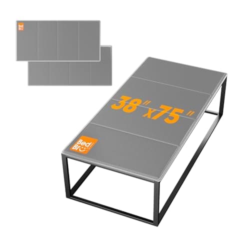 BedBro Twin Bunkie Board 10mm (38" x 75") – Grey Under Mattress Support, Anti-Sag & Noise-Free, Breathable Low Profile Bed Board for Metal Frame, Platform & Slatted Beds - Image 1
