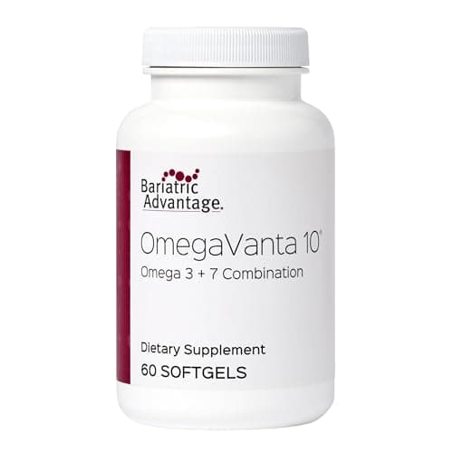 Bariatric Advantage OmegaVanta 10 - Omega Fish Oil - Enriched EPA & DHA - Enteric Softgel Design - Supports Heart Health* - Natural Lemon Flavor - 60 Count - Image 1