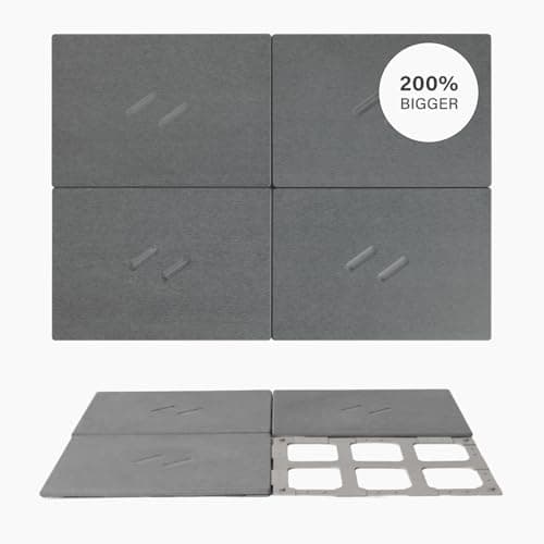 Dorai Home Stone Bath Mat for Bathroom – Large, Quick-Drying, Non-Slip Surface, Customizable Design, 32.1" L x 22.8" W x 0.6" H, Slate - Thumbnail 3
