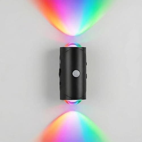 ZSYZDL Rechargeable Motion Sensor Night Light, Magnetic RGB Color Changing LED Ambient Lighting, Compact Battery Operated Indoor Wall Light for Hallway, Stairs, Bathroom & Kids Room (USB-C) - Image 1