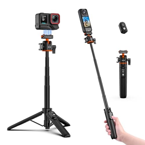 Tripod for Insta360 X5 ACE Pro 2, 21” Selfie Stick Quick Release Extension Rod Mini Table Desk Portable Handle Grip Stand with Remote Controller for Insta 360 X5 X4 Air, ACE Pro 2 Accessories - Image 1