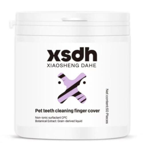 Zylqova Dog Dental Wipes for Dogs & Cats – Dog Teeth Cleaning Wipes, Finger Toothbrush for Dogs, Removes Plaque & Tartar, Dog Breath Freshener, Dental Care Wipes, Pet Dental Care - Image 1